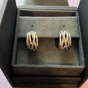 Authentic David Yurman Crossover Shrimp Earrings